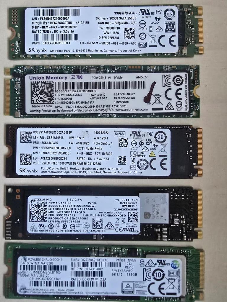 Ssd & Ram ddr4 en ddr5 voor laptop, Ophalen of Verzenden, Laptop, SATA, HDD