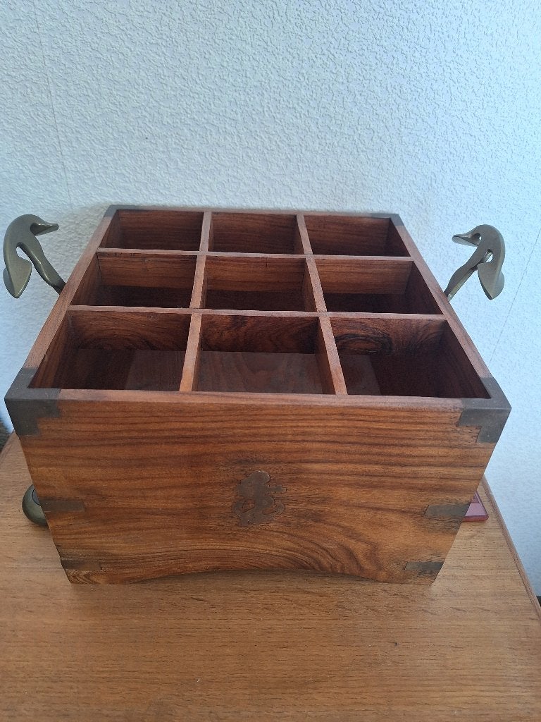 Houten wijnkist marine, Ophalen, Gebruikt, 5 tot 15 flessen, 5 – 50