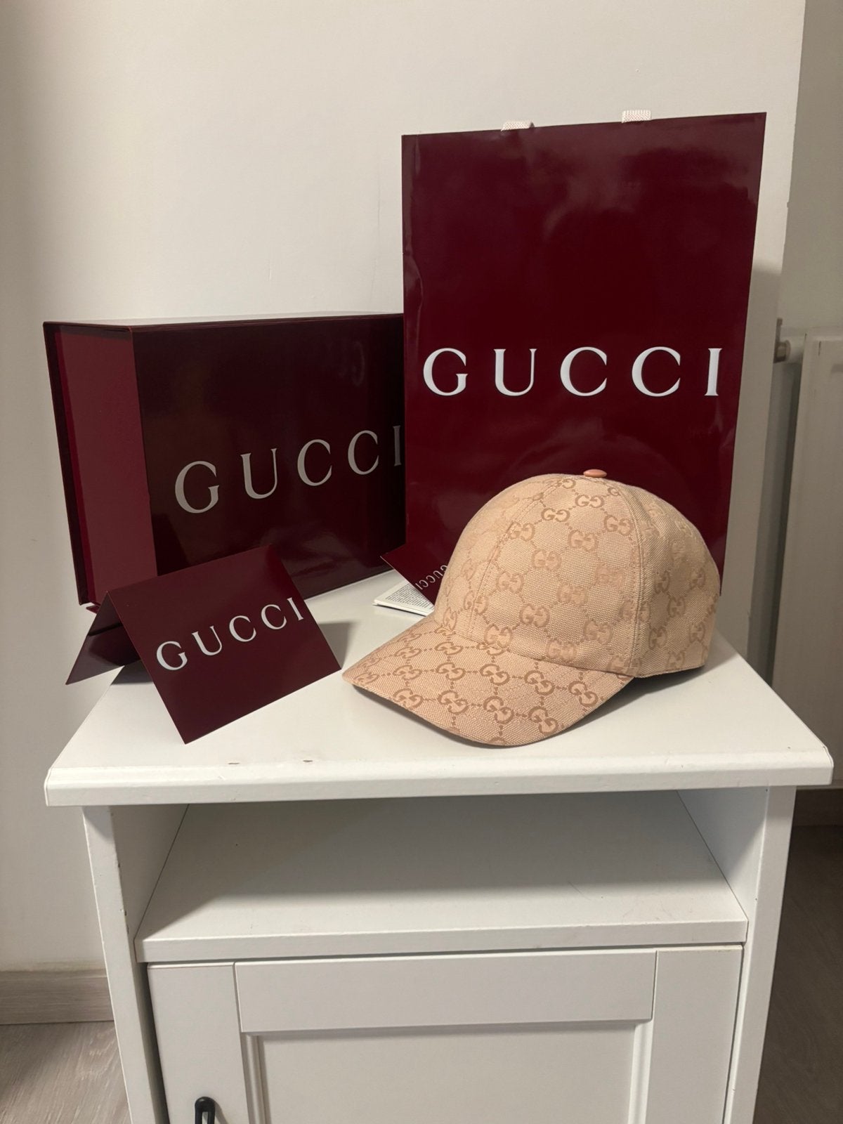 Gucci pet, Kleding | Heren, Ophalen of Verzenden, Zo goed als nieuw, Pet