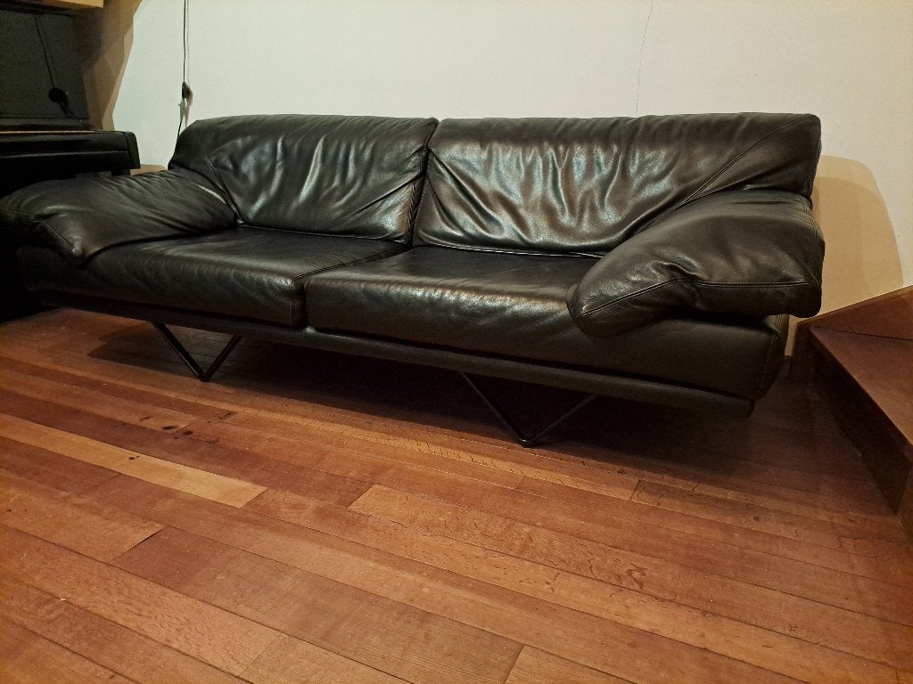 Lederen Durlet 'Cornelius' design salon/zetel/sofa, Huis en Inrichting, Zetels | Zetels, Ophalen