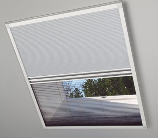 Store double Bruynzeel pour lucarne S500 117x121 cm blanc, Bricolage & Construction, Neuf, Lucarne, 120 à 160 cm, Enlèvement