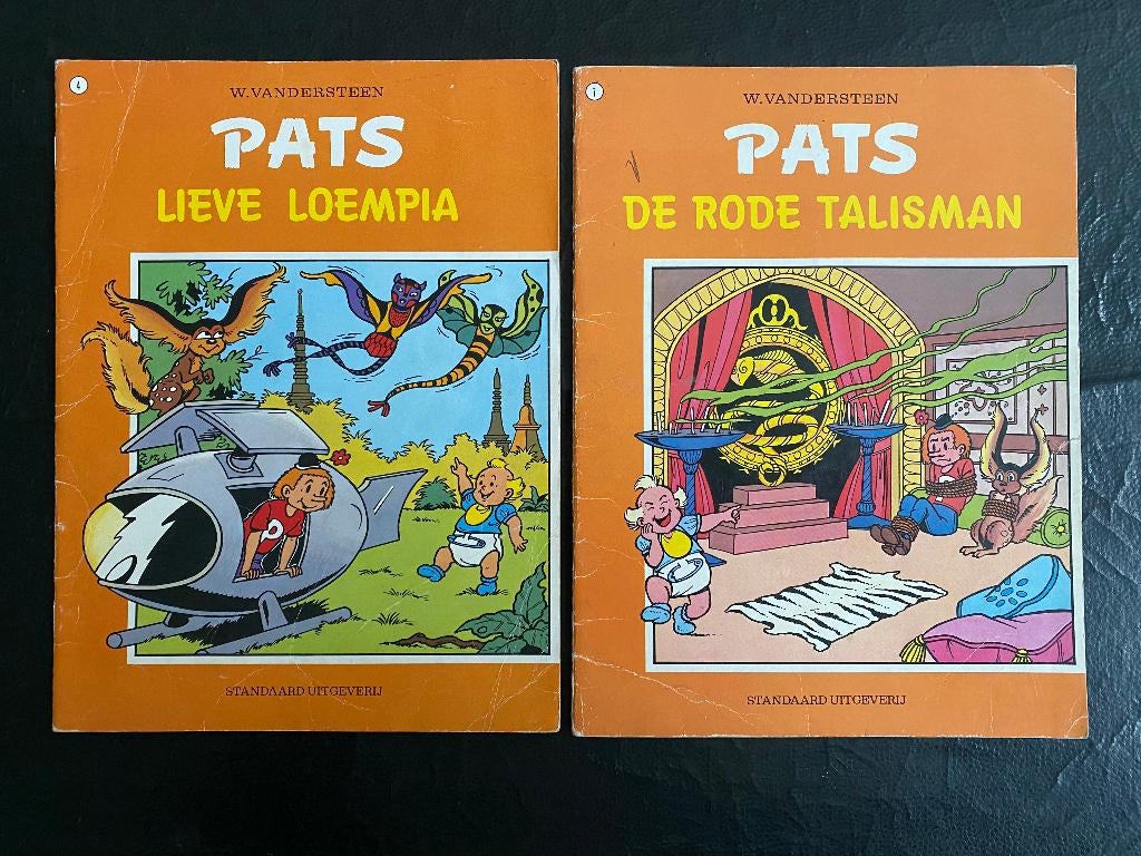 PATS Lieve Loempia / De Rode Talisman, Boeken, Stripverhalen, Meerdere stripboeken, Ophalen of Verzenden, Gelezen, Merho