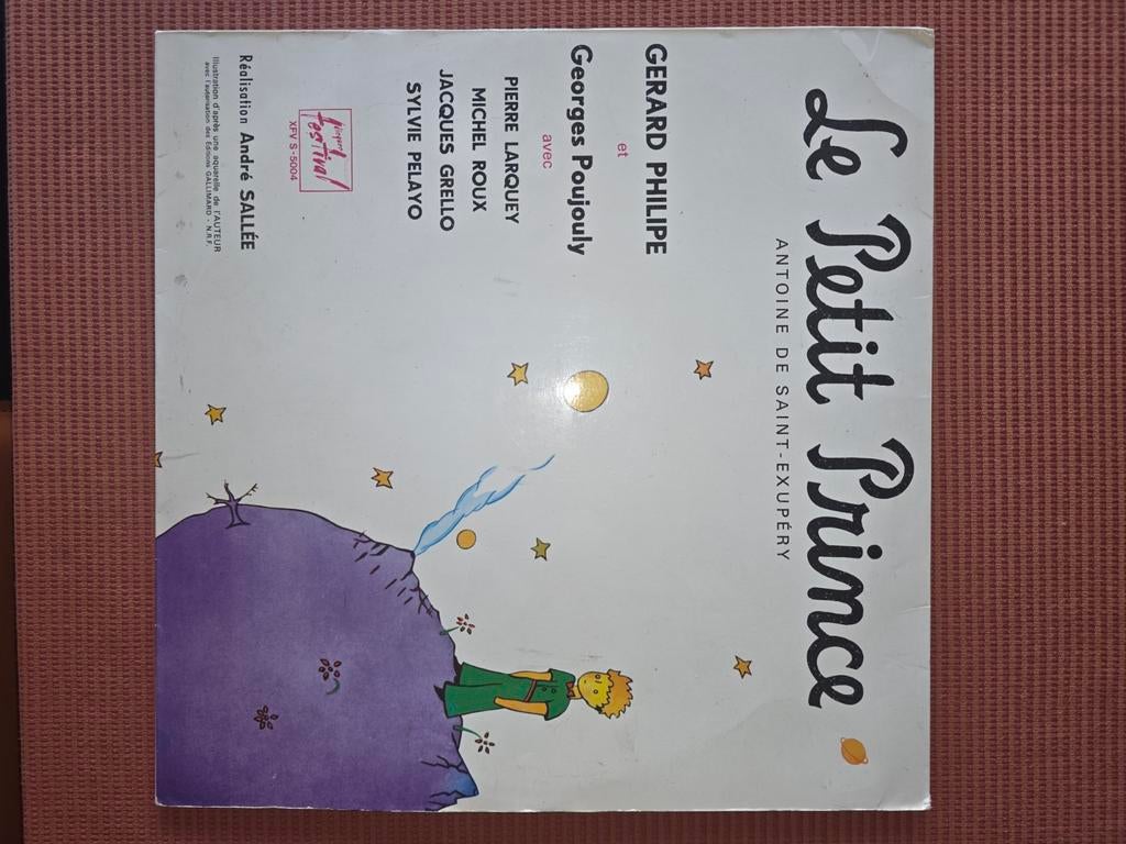 Vinyle + livre Le petit prince Antoine de Saint-Exupéry