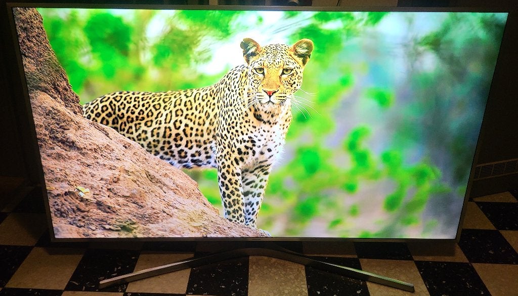 Smart 4K Samsung Ultra Slim 165cm/65"parfaite, LED, Comme neuf, Enlèvement, Samsung