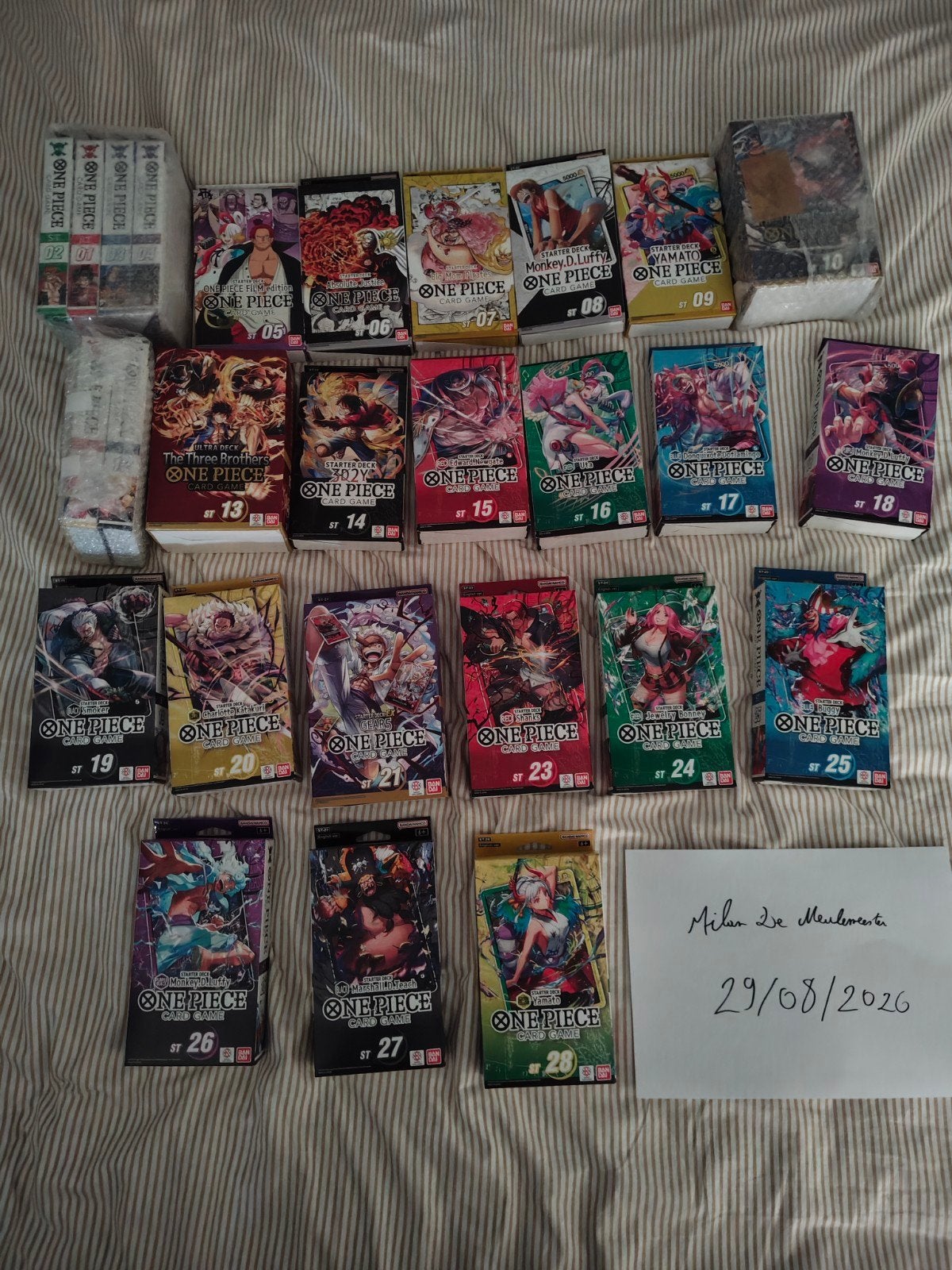 One Piece Sealed starter deck lot, Enlèvement, Comme neuf, Start Deck