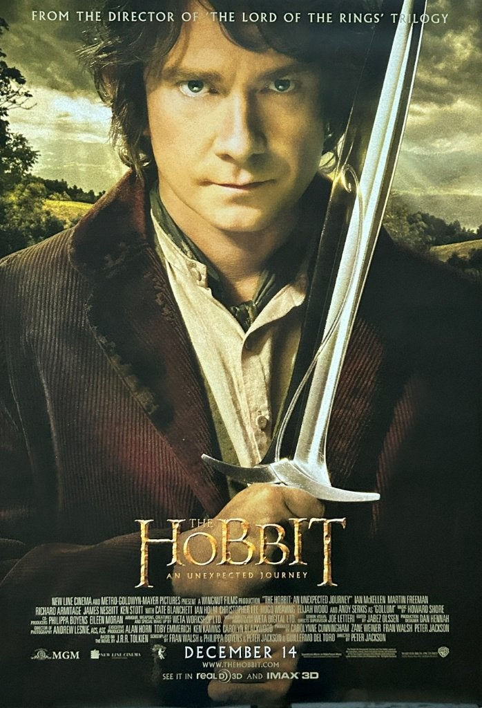 Originele filmposter The Hobbit: Unexpected Journey (2012), Verzamelen, Ophalen of Verzenden, Zo goed als nieuw, Film en Tv