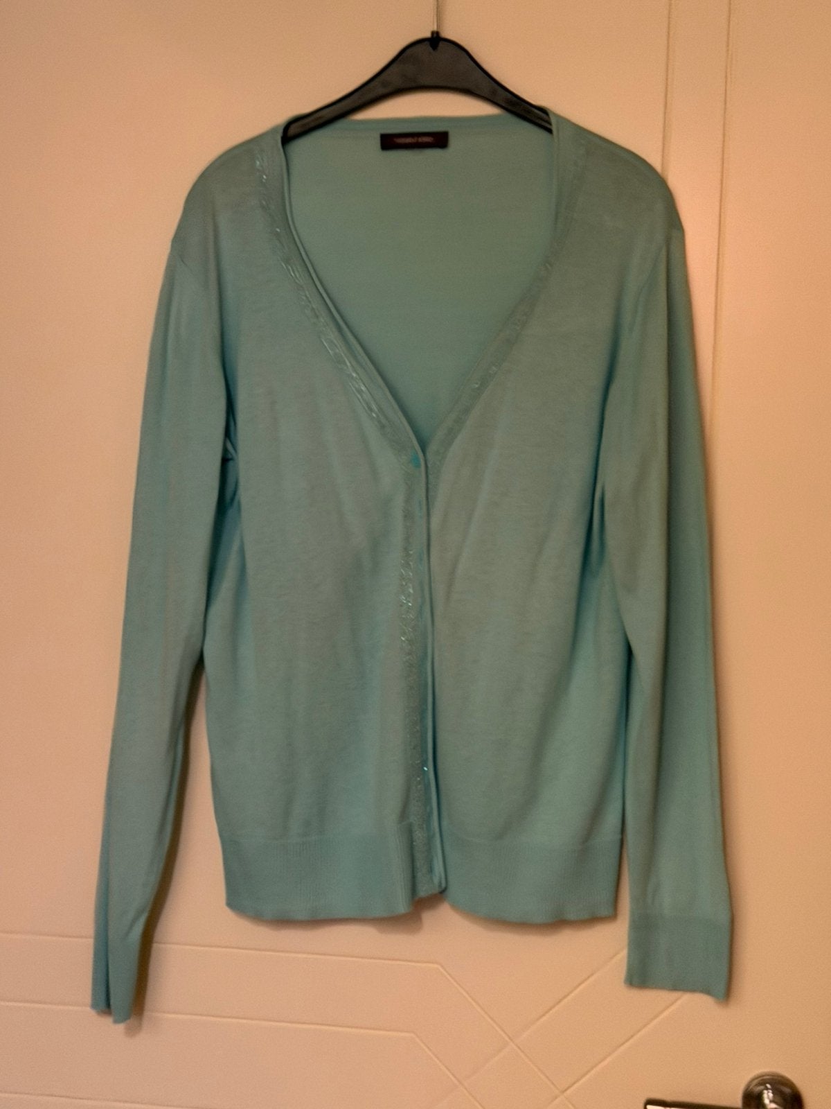 Mooi licht blauw cardigan van Marie Mero (44), Ophalen, Zo goed als nieuw, Blauw