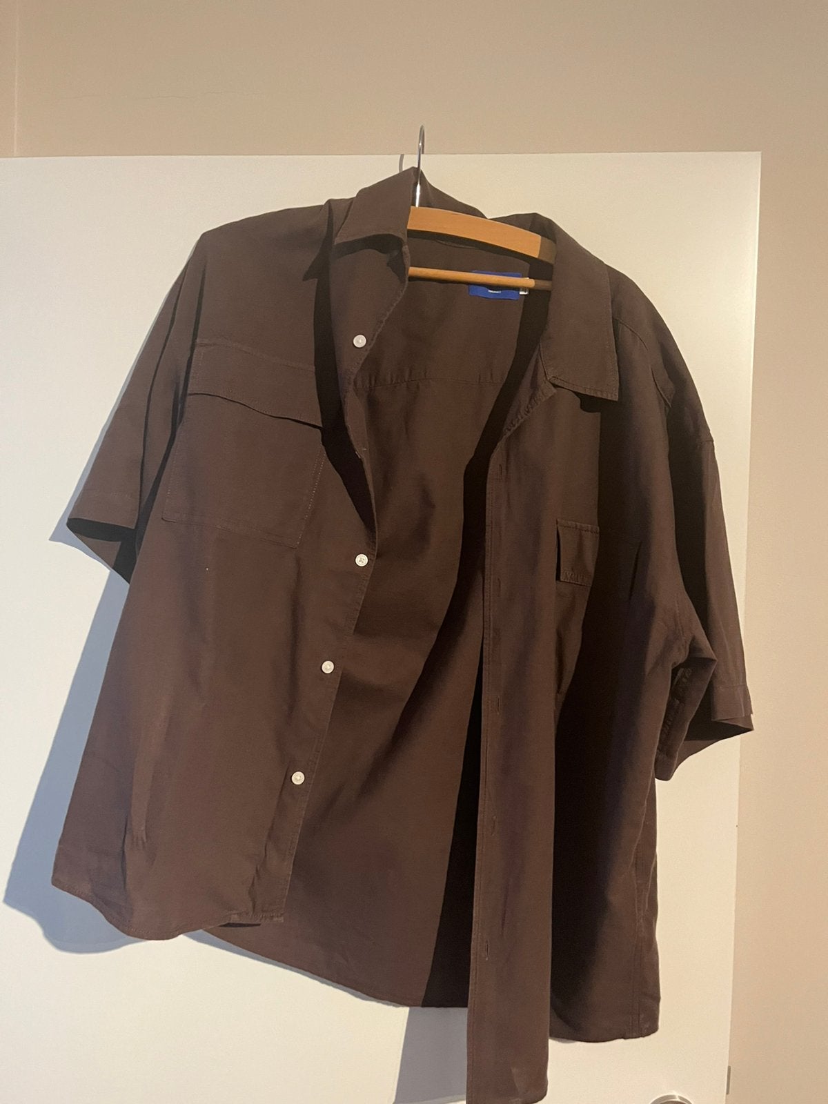 Hemd Jack and Jones large, Kleding | Heren, Overhemden, Ophalen of Verzenden, Nieuw, Bruin