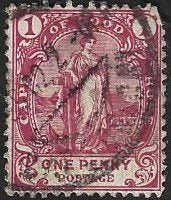 1 Postzegel Kaap de Goede Hoop 1893 Staande Hoop, Postzegels en Munten, Postzegels | Afrika, Ophalen of Verzenden, Zuid-Afrika