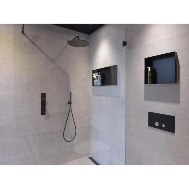 Looox inbouwnis nieuw mat zwart 60-30 cm, Ophalen, Nieuw, Met douche