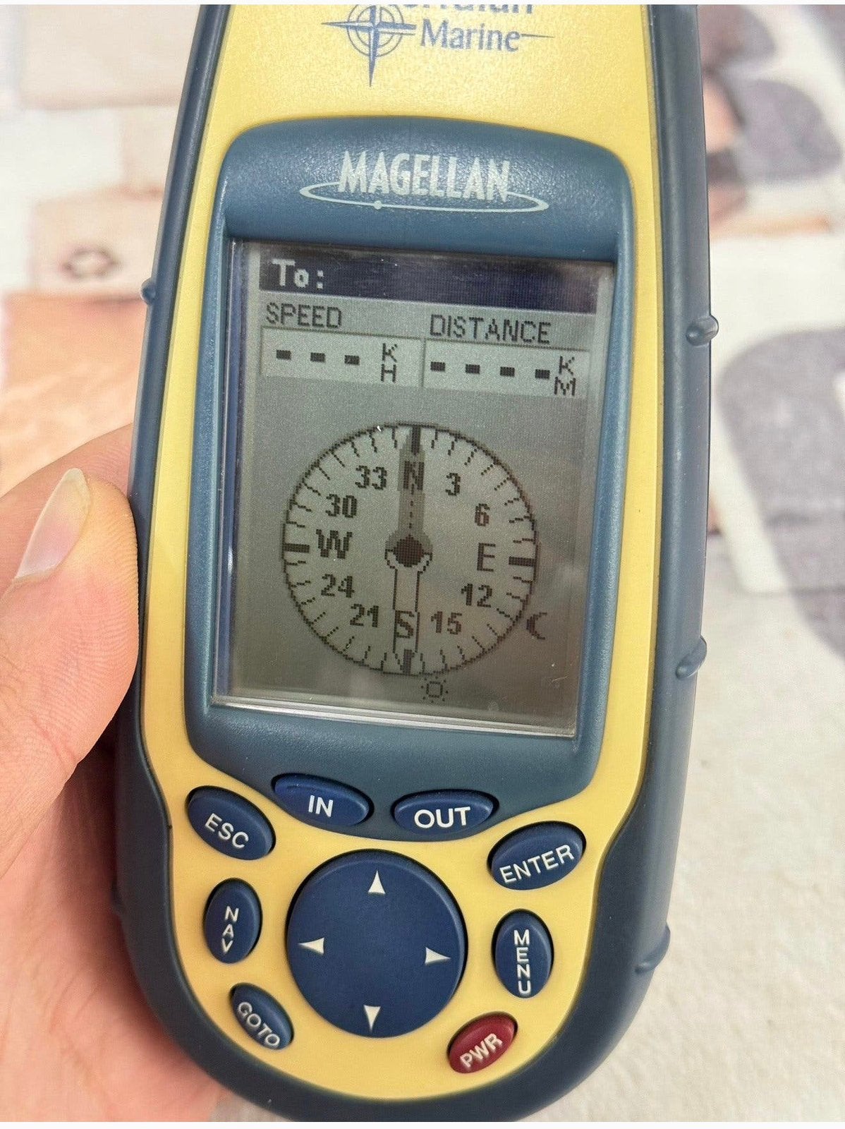 Magellan Meridian Gold Marine GPS Hiking Navi computer, Ophalen of Verzenden, Zo goed als nieuw, Navigatie of Gps