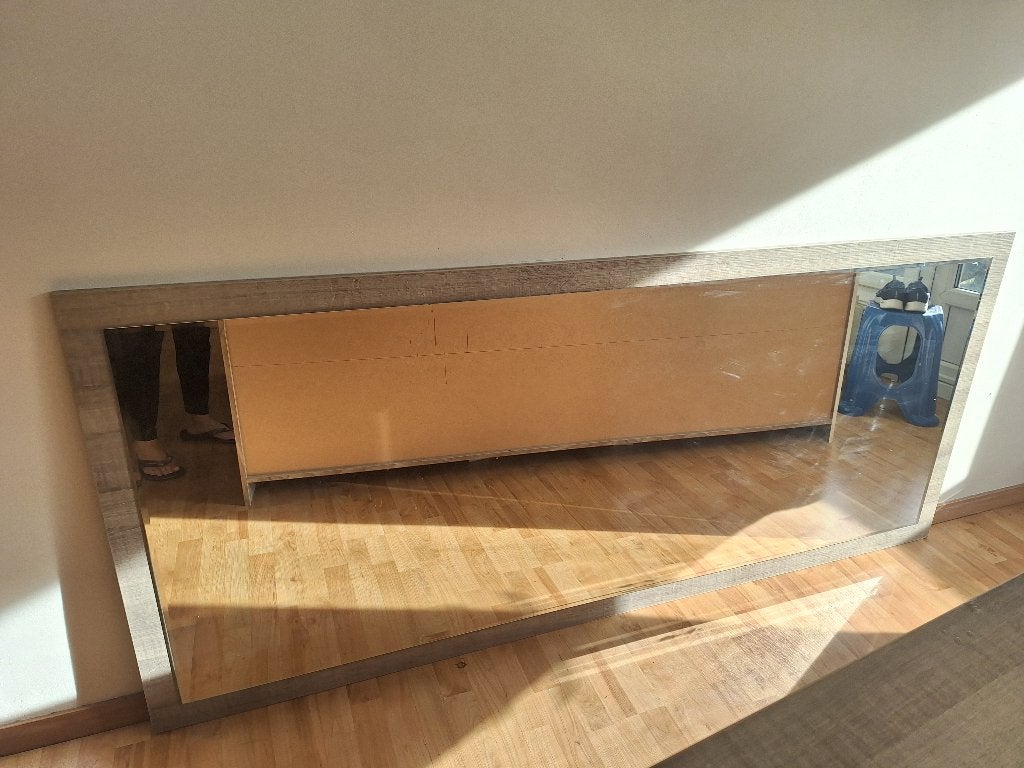 Grand miroir, Comme neuf, Enlèvement, 200 cm ou plus, Rectangulaire