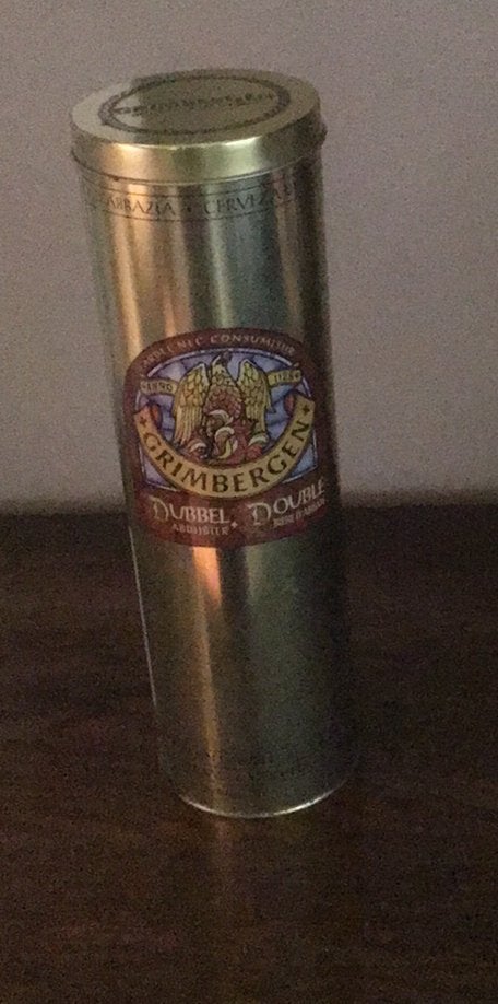 Blikken doos Grimbergen abdijbier, Verzamelen, Ophalen, Gebruikt