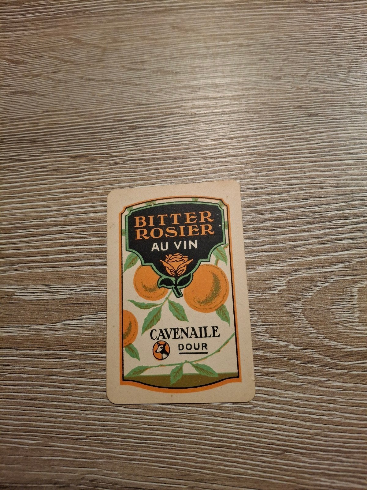Oude speelkaart cavenaille dour, Verzamelen, Ophalen of Verzenden