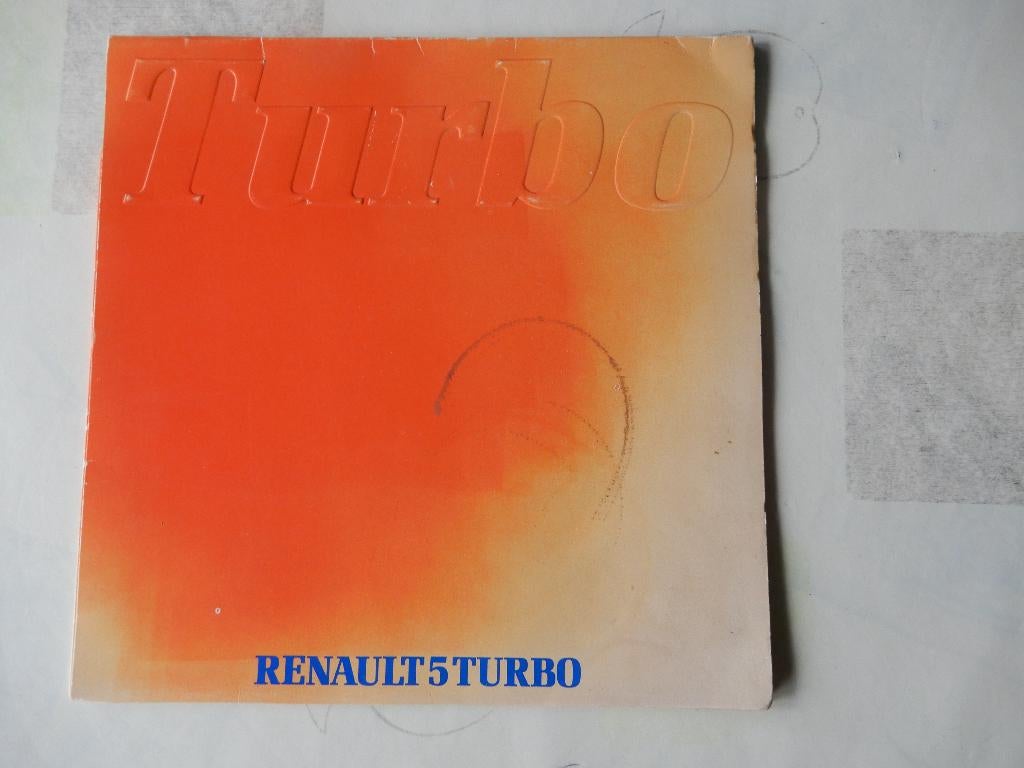 Brochure R5 Turbo 1 in goede staat, Ophalen, Renault