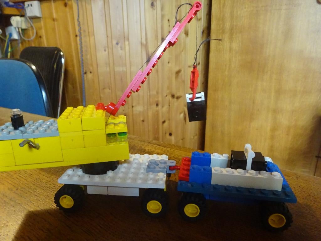 LEGO Vintage 134 Grue Mobile avec remorque et treuil, Enlèvement ou Envoi, Utilisé, Ensemble complet, Lego