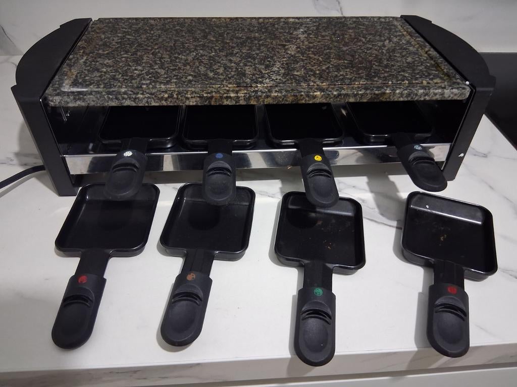 Raclette - steengrill, Ophalen
