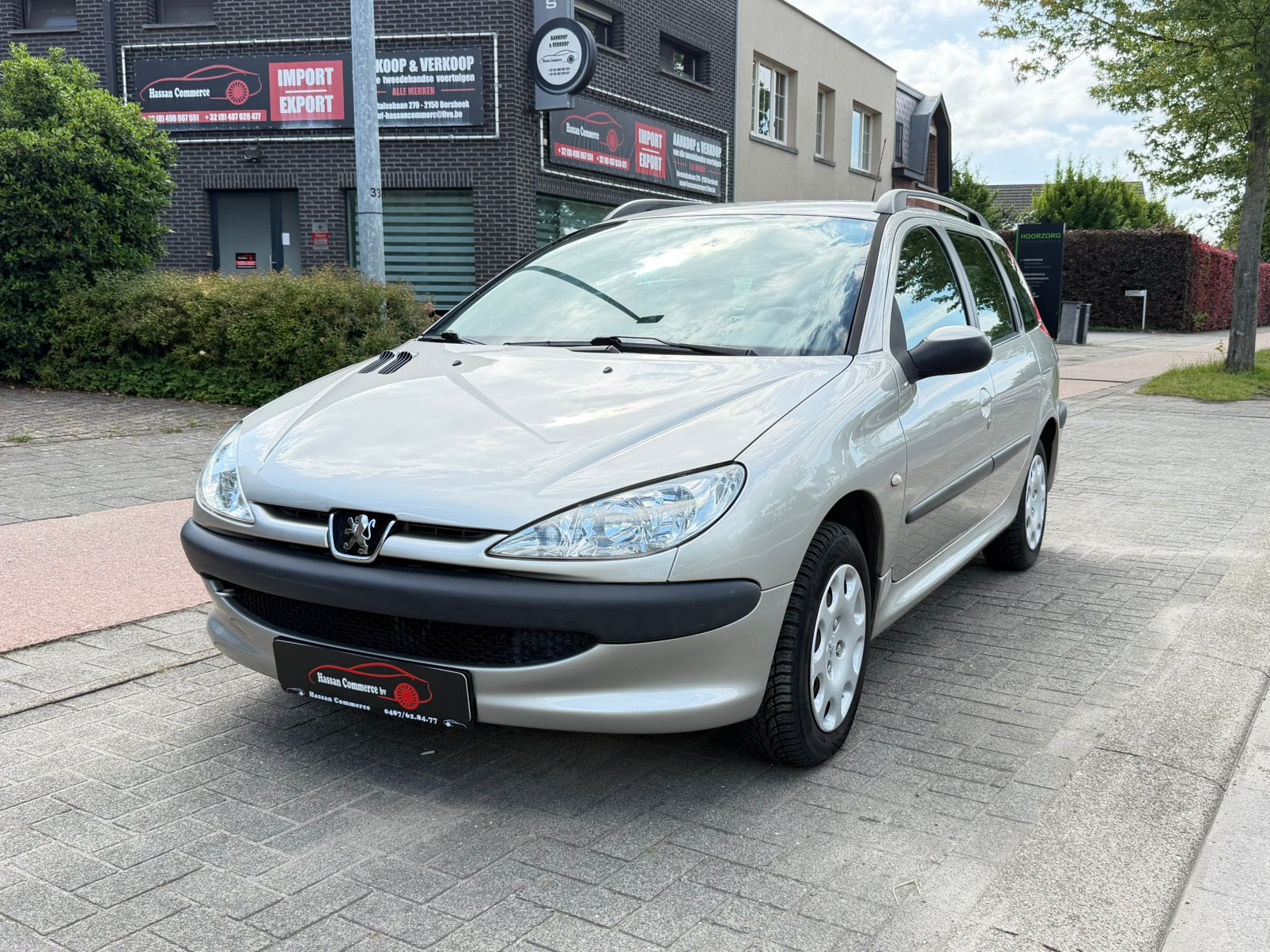 Peugeot 206sw 1.2i 66.000km 2005 gekeurd voor verkoop, Auto's, Bedrijf, 3 cilinders, Zilver of Grijs, Stadsauto