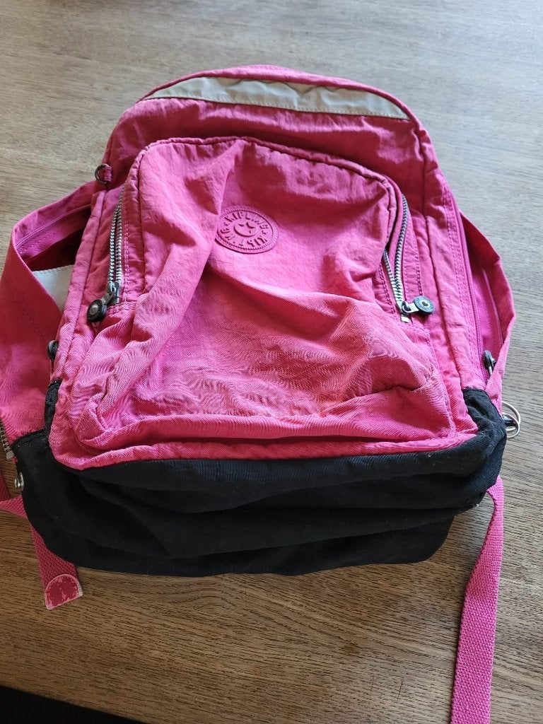 Roze Kipling schooltas, Enlèvement ou Envoi, Utilisé, Rose, Sac à dos