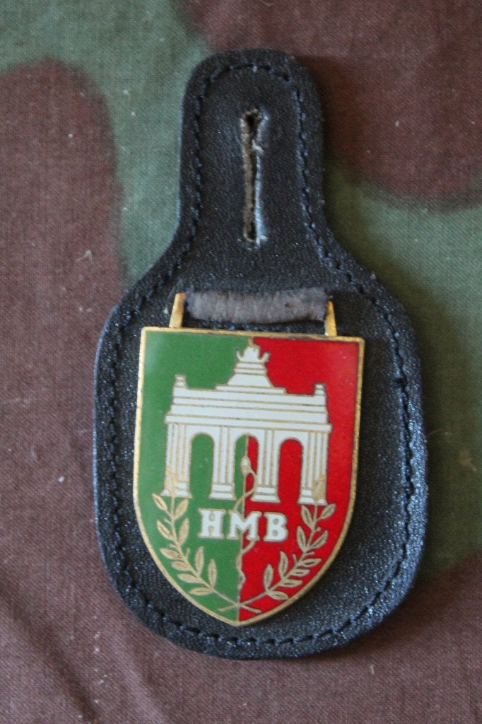 Belgische borstzakhanger HMB, Ophalen of Verzenden, Landmacht, Embleem of Badge