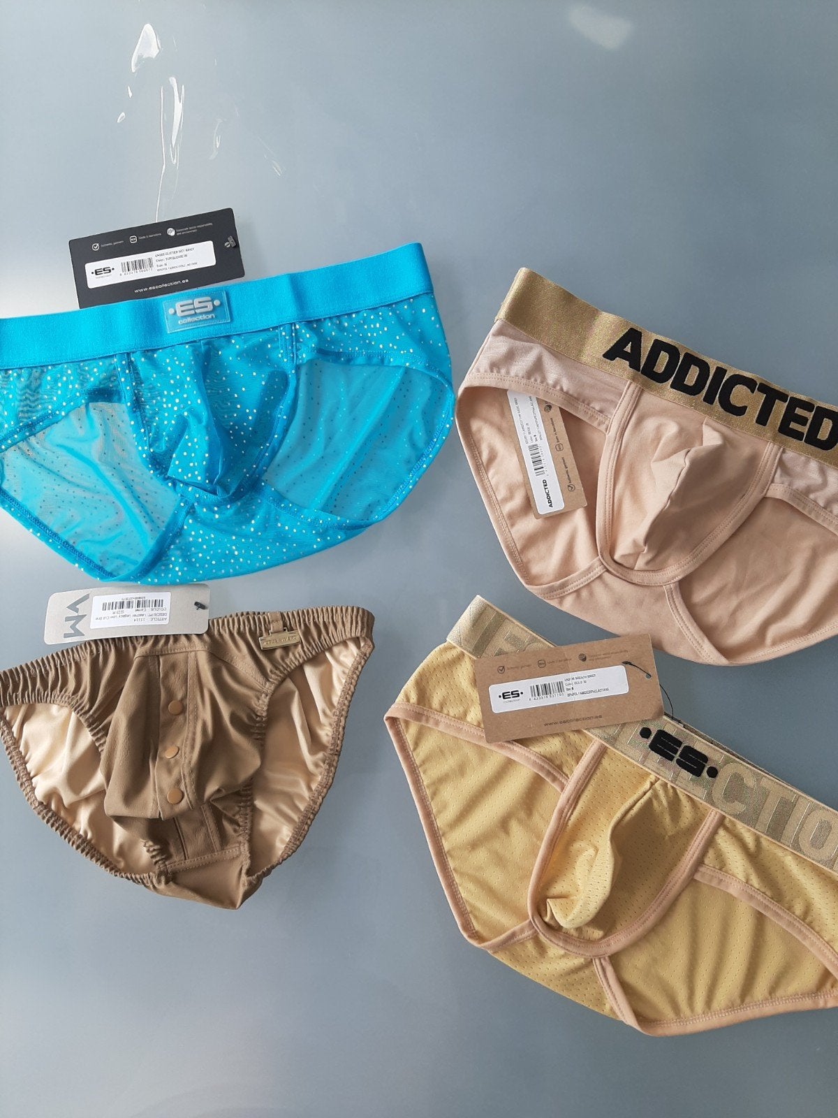 lot van 4 sexy mannen ondergoed Medium, Ophalen of Verzenden, Beige, Slip