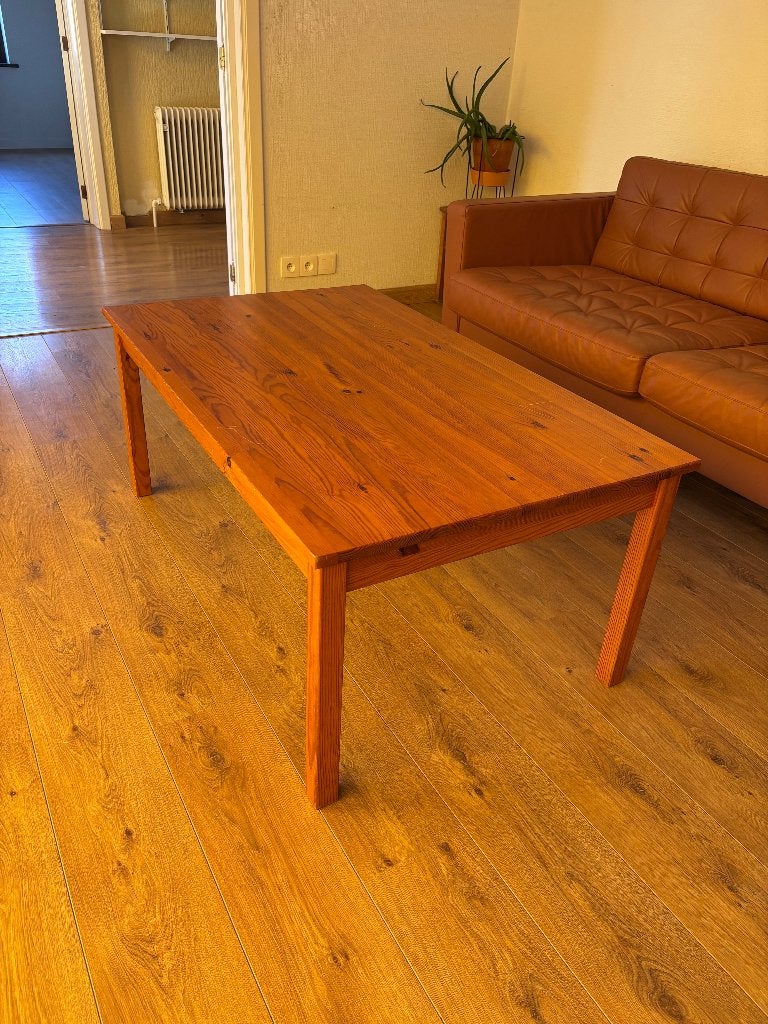 houten salontafel grenen 120x70, Huis en Inrichting, Ophalen, 50 – 75, Gebruikt, 50 tot 100 cm