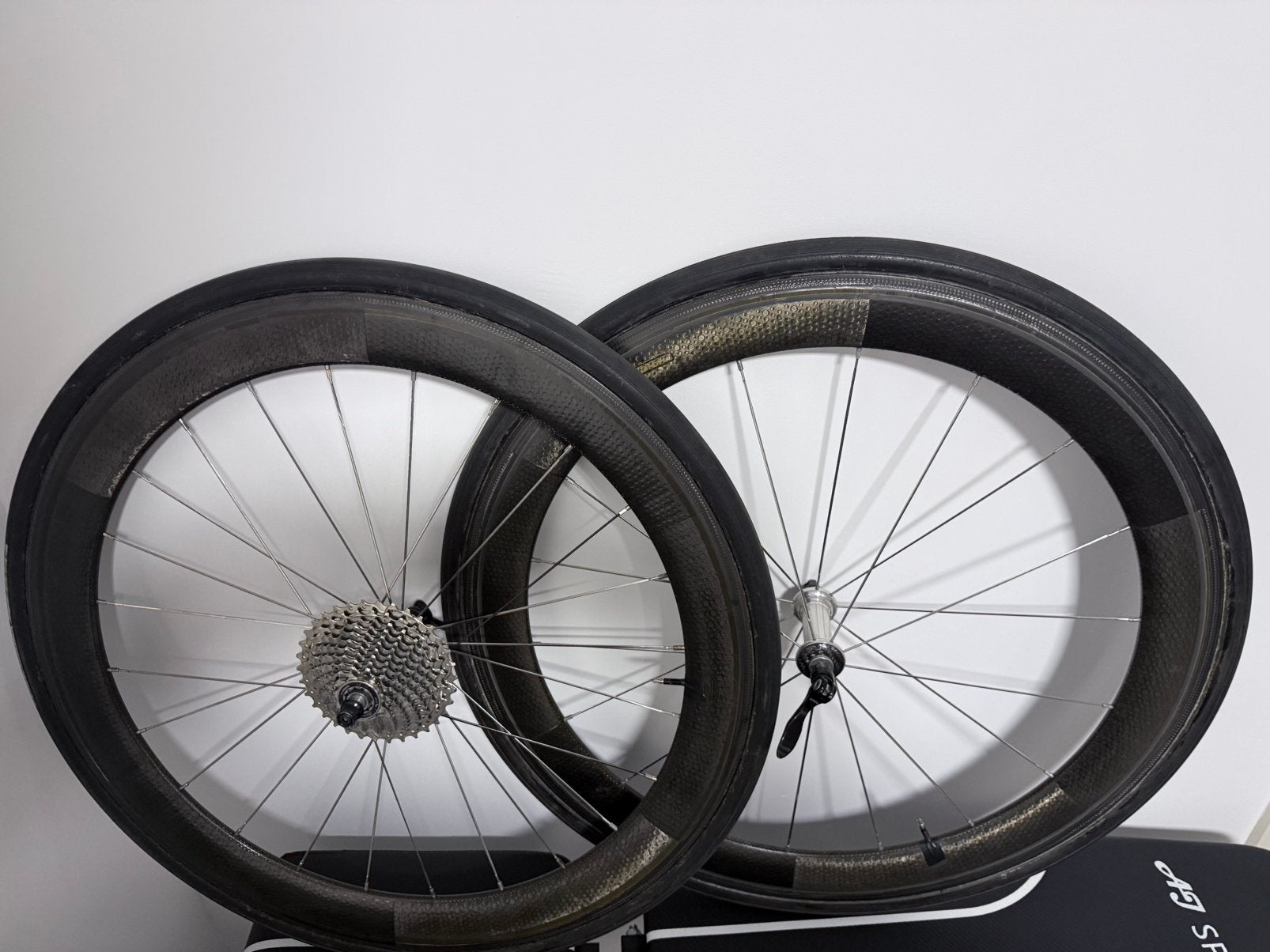 Zipp Carbon Tubewielset (Velgrem), Fietsen en Brommers, Fietsonderdelen, Ophalen, Gebruikt, Wiel, Carbon