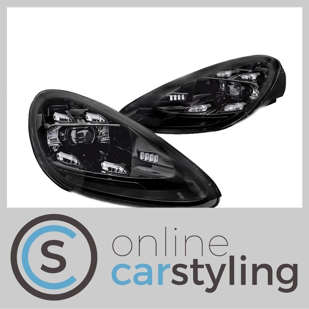 FULL LED Koplampen Porsche Cayenne Zwart, -, -, Porsche, Nieuw