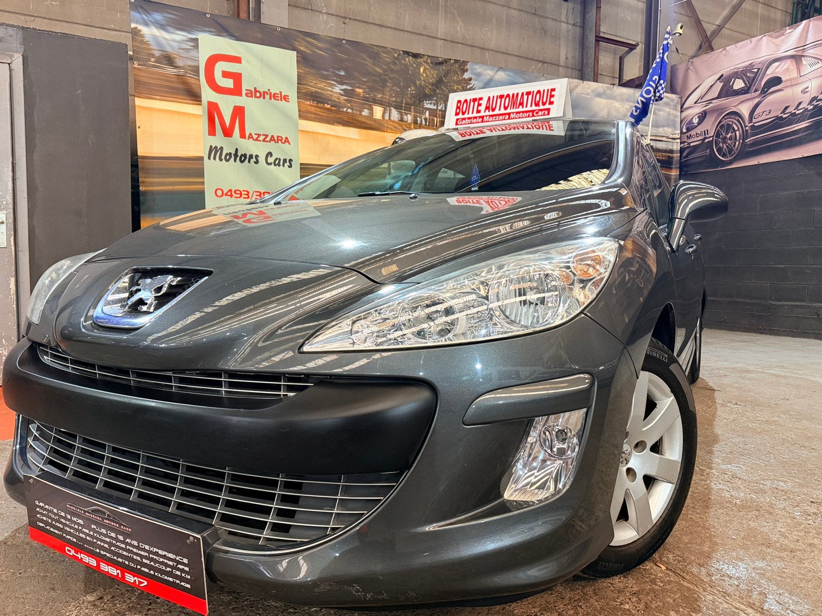 Peugeot 308 1.6i 120cv boite auto 1 pro 52000km garantie 12m, Achat, Entreprise, Carnet d'entretien, Noir