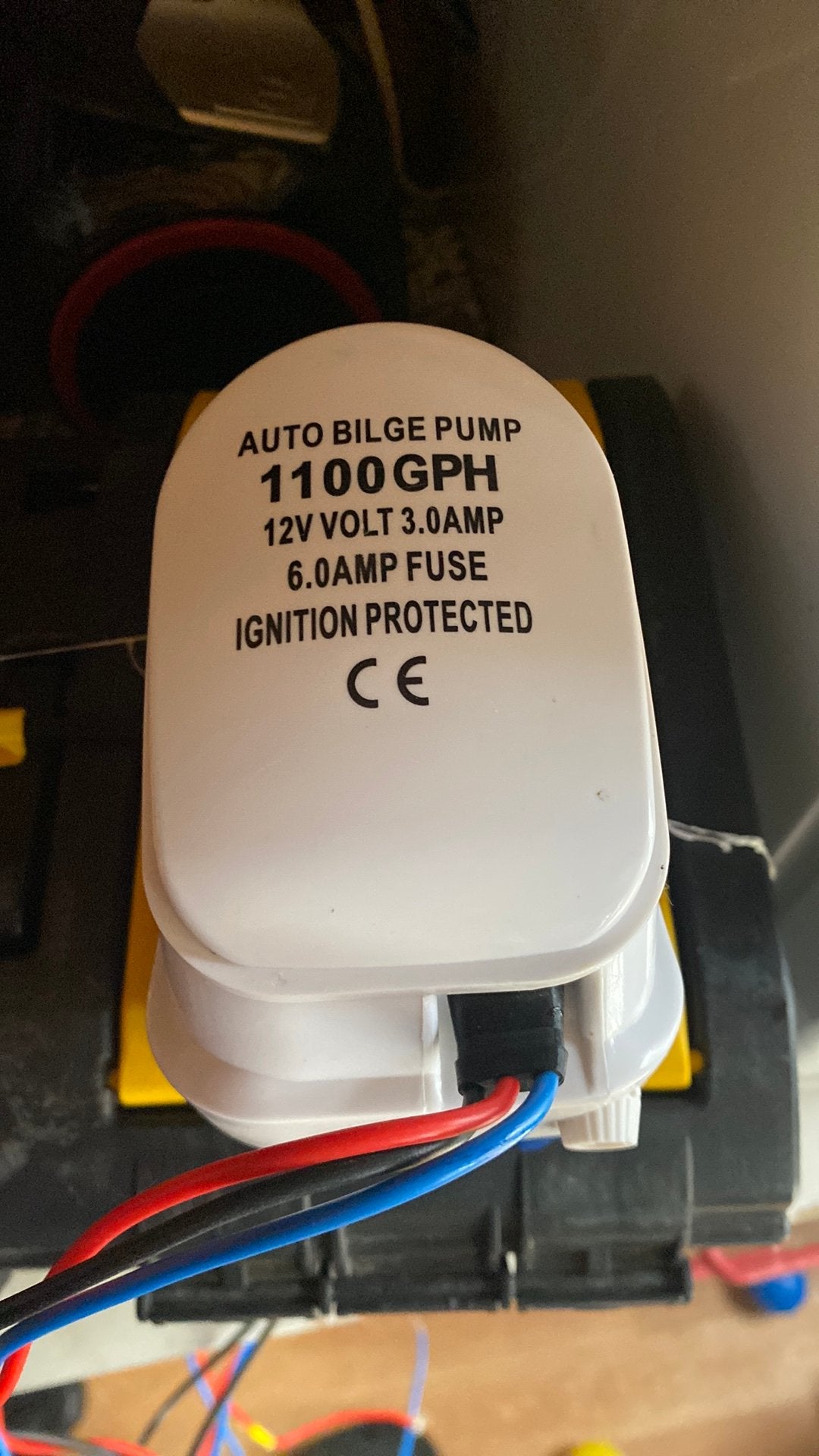 Bilge pomp, Enlèvement, Neuf