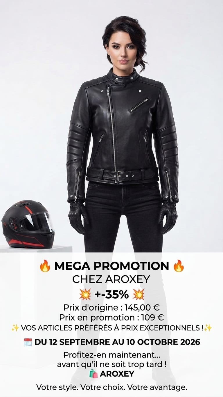 veste de Moto en cuir neuf CE protecteurs, Envoi, Neuf, avec ticket, Manteau | cuir