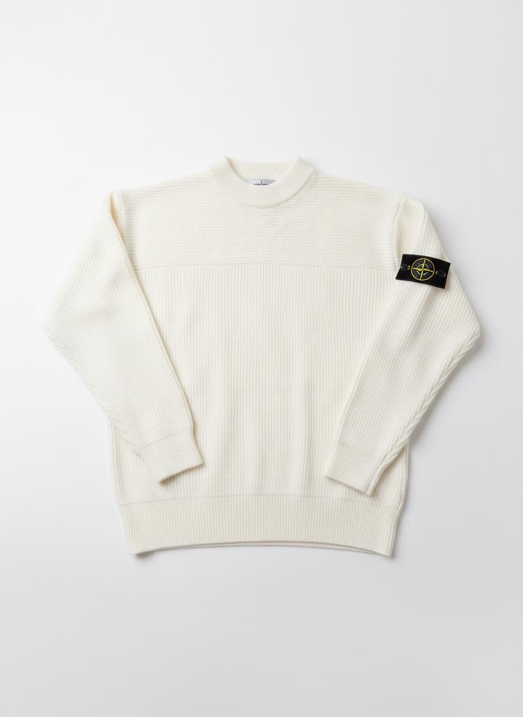 Stone Island Witte Knit Heren size M, Ophalen of Verzenden, Zo goed als nieuw