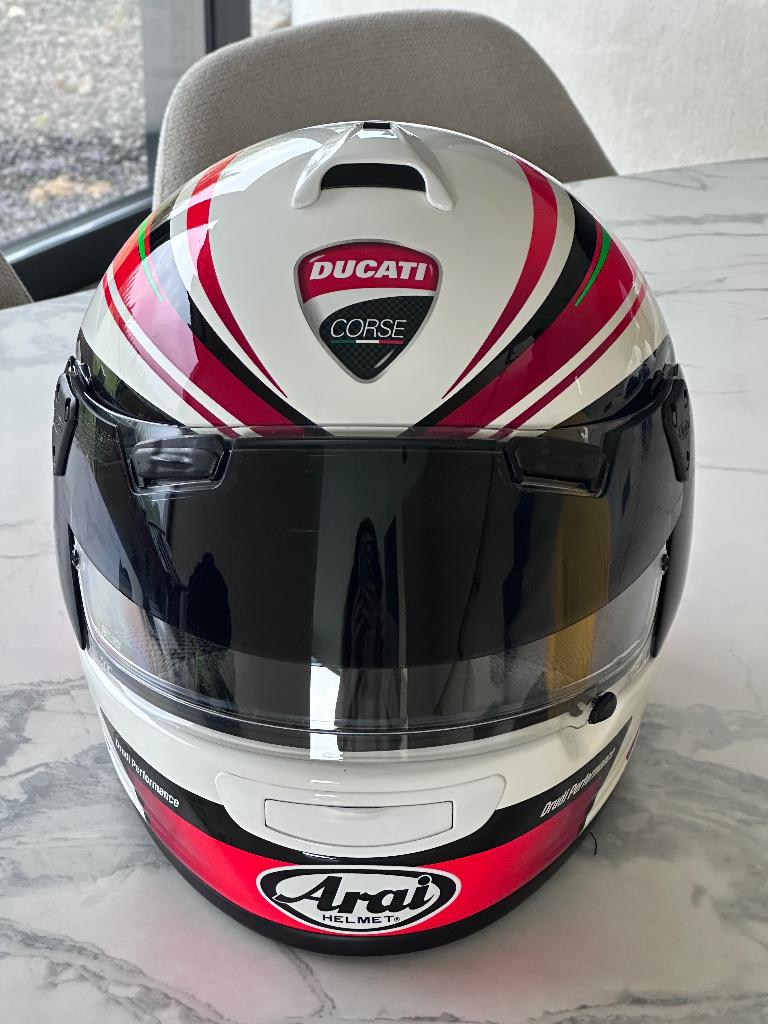 Casque moto collector Ducati Corse, de la marque Arai, Motoren, Kleding | Motorhelmen, Arai, Heren, XL, Ophalen of Verzenden
