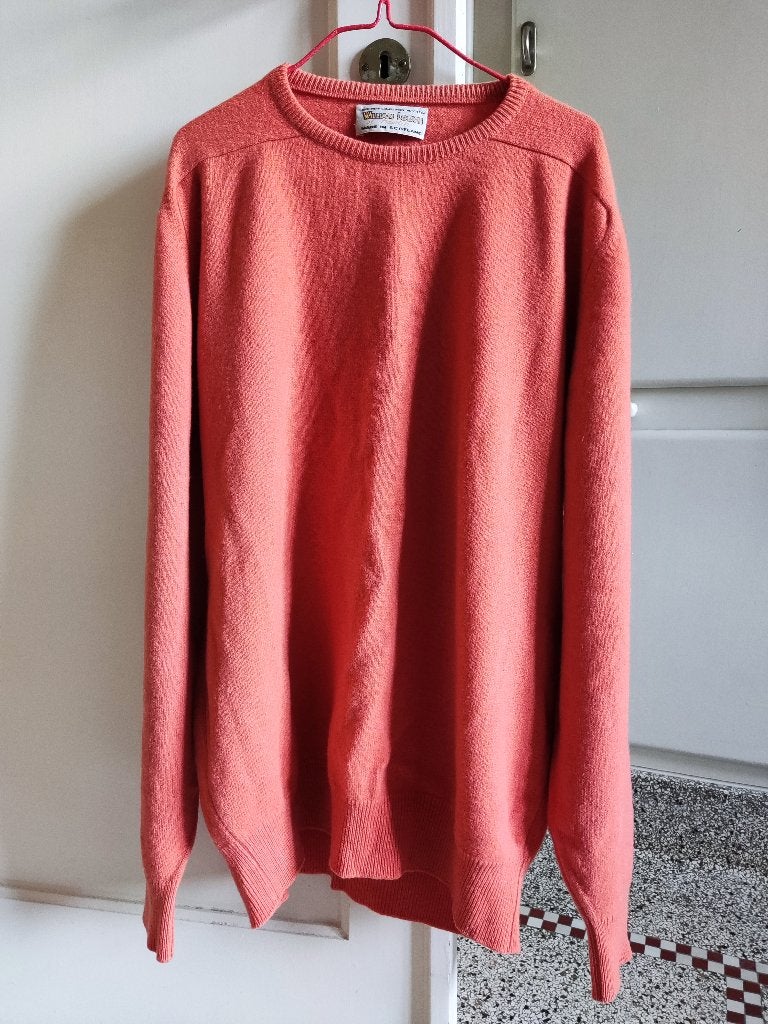 Pull laine d' agneau, Enlèvement, Comme neuf, Taille 56/58 (XL), Orange