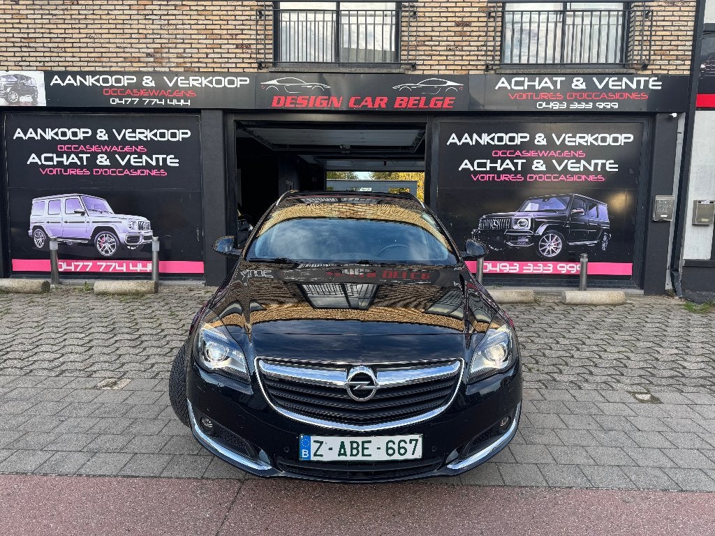 Opel Insignia Sports Tourer 1.6 CDTi 136 pk Automaat, Auto's, Zwart, 1600 cc, Zwart, Leder