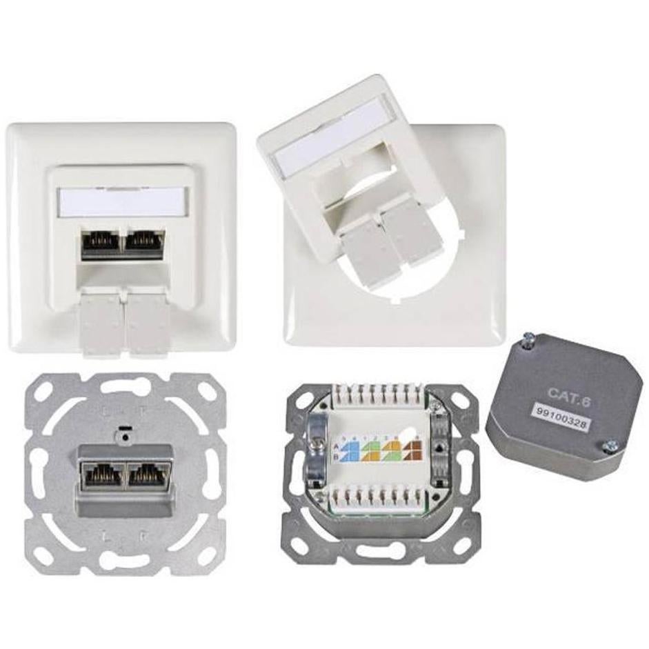 5x Radiall R280 UTP wandcontactdoos – nieuw, Ophalen