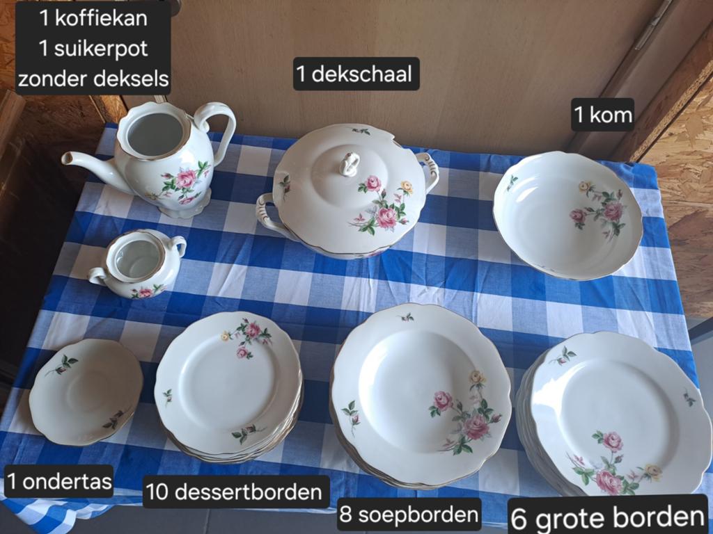 Servies los Czechoslovakia, Antiek en Kunst, Ophalen