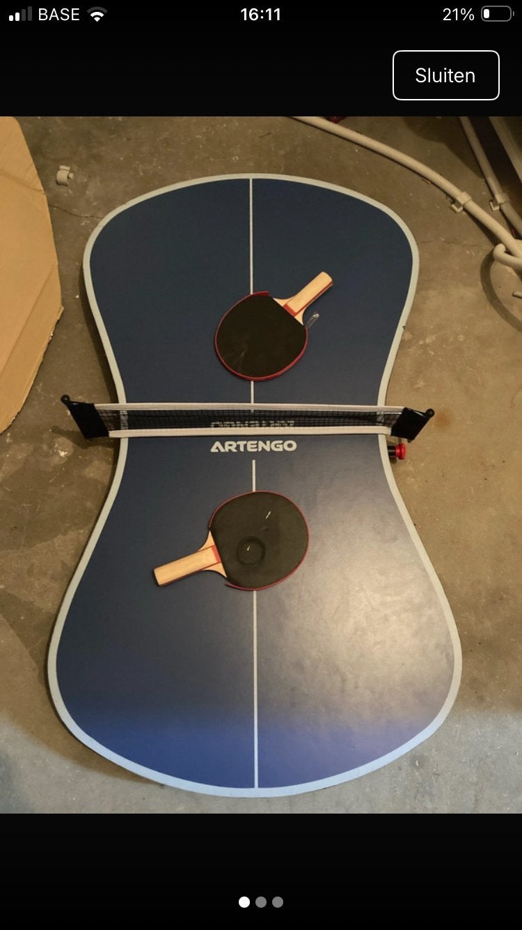 Kleine tafeltennistafel, Sports & Fitness, Ping-pong, Enlèvement, Comme neuf