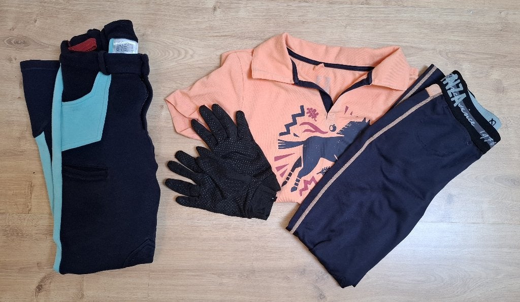 Paardrijkleding 10 jaar, Kinderen, Fouganza, Ophalen of Verzenden, Zo goed als nieuw