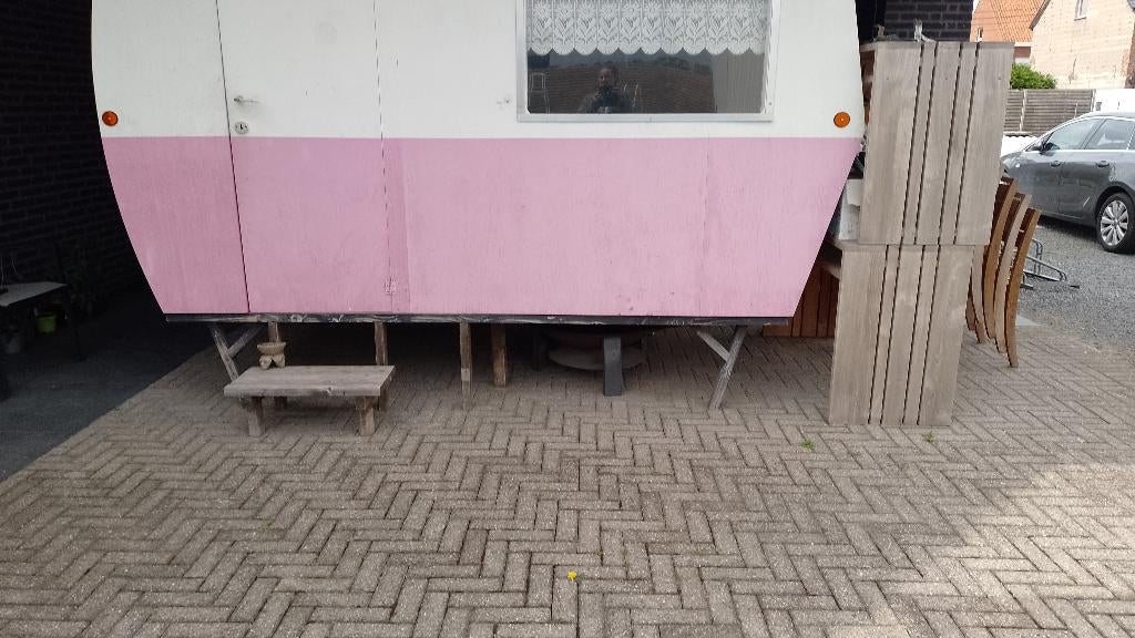 Speelgoed caravan huis tuinspeelgoed tuinmeubel, Ophalen, Gebruikt