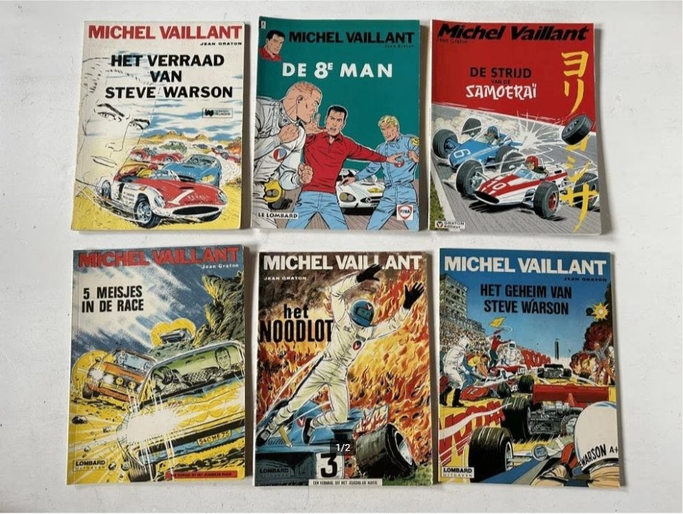 Michel Vaillant strips - Jean Graton, Boeken, Stripverhalen, Meerdere stripboeken, Ophalen of Verzenden, Gelezen