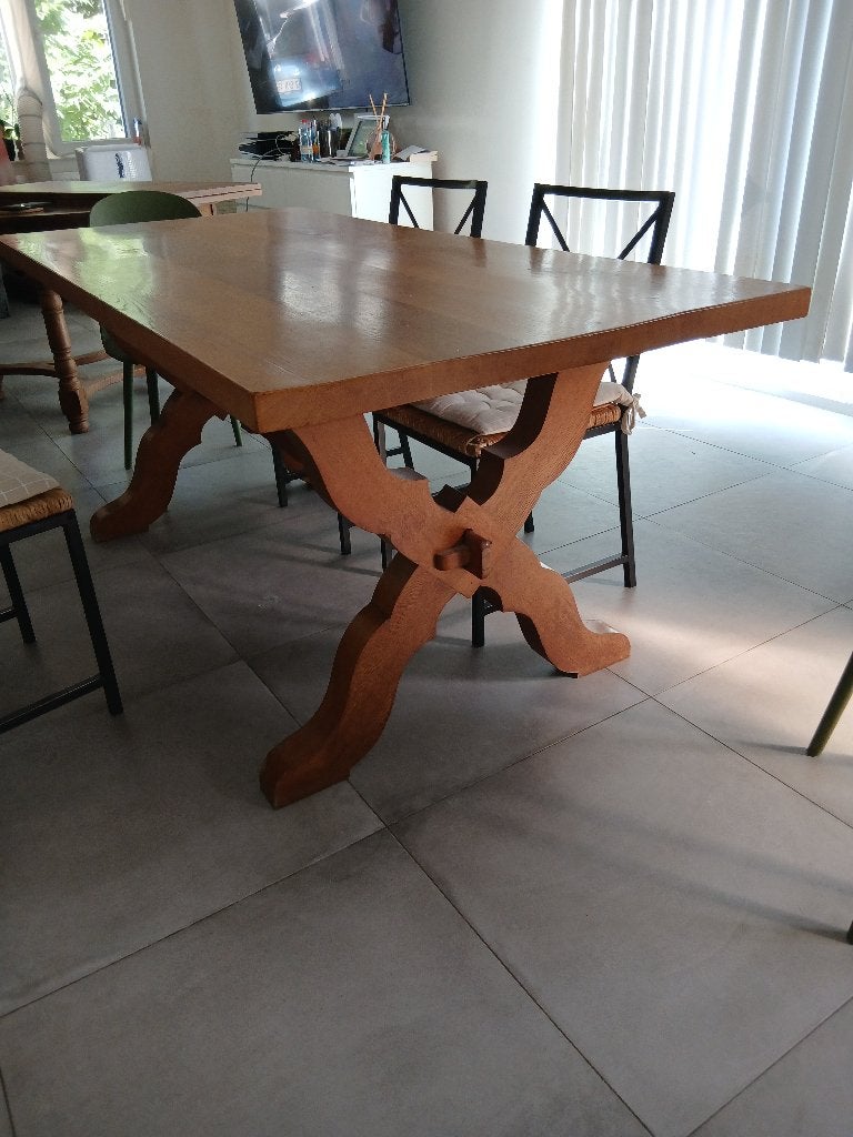 Table bois masiff, Maison & Meubles, Tables | Tables à manger, Cinq personnes ou plus, 150 à 200 cm, 50 à 100 cm, Comme neuf