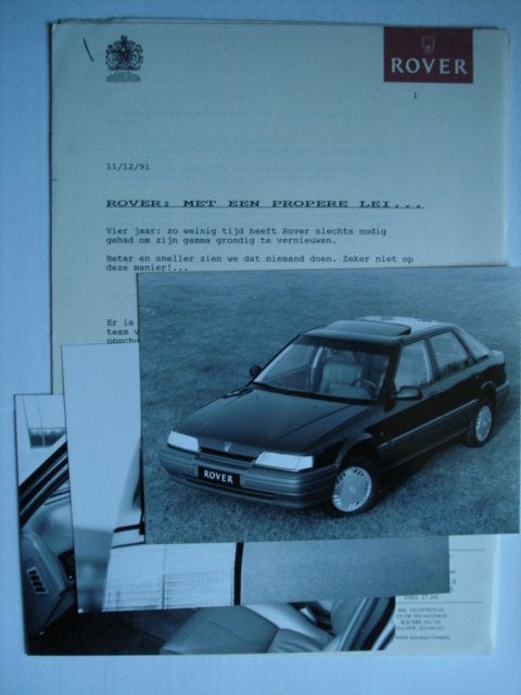 Rover persinfo + persfoto LOT of 3 Rover 200 Elegance, Verzenden, Zo goed als nieuw, Overige merken