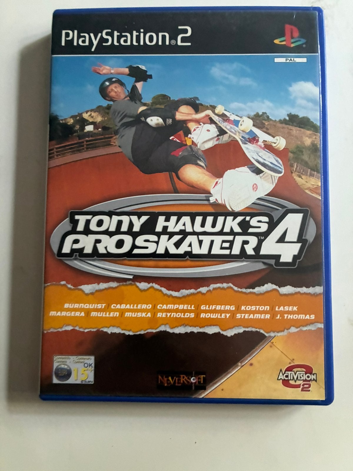 Tony Hawk's Pro Skater 4 - PlayStation 2 (PS2) - Skateboard, Ophalen of Verzenden, Zo goed als nieuw