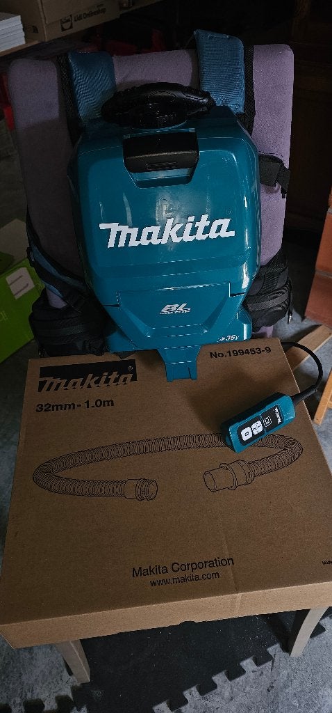 Aspirateur Makita Back, Electroménager, Sans fil, Sac à poussière, Comme neuf, Enlèvement