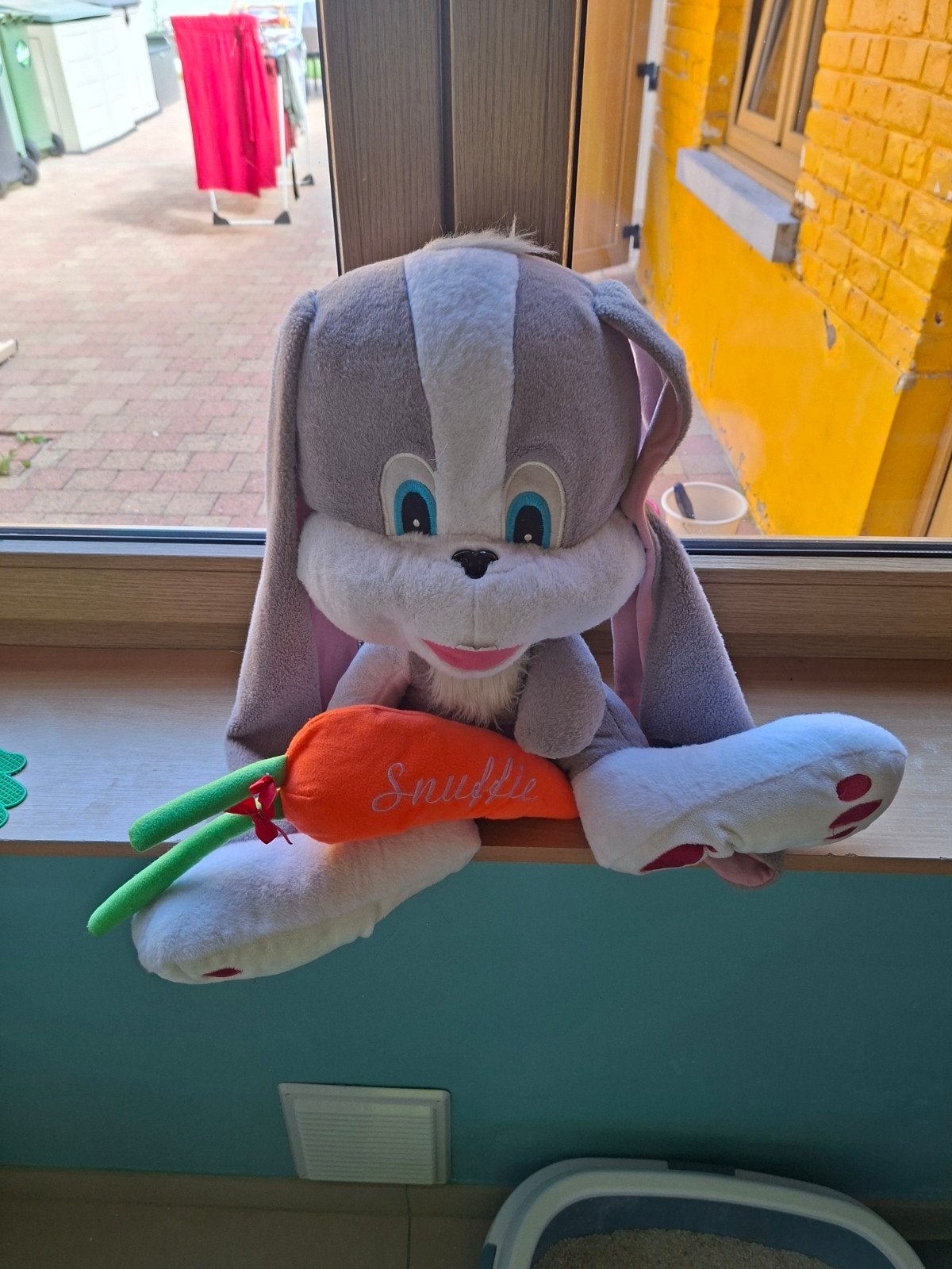 Knuffel konijn, Enlèvement, Lapin