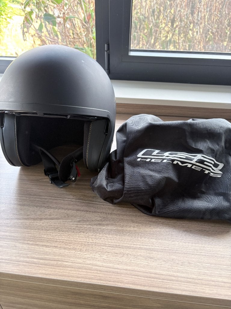 LS2 Helmets jethelm – maat XS (53–54 cm) – zwart, Motoren, XS, Jethelm, Dames, Tweedehands