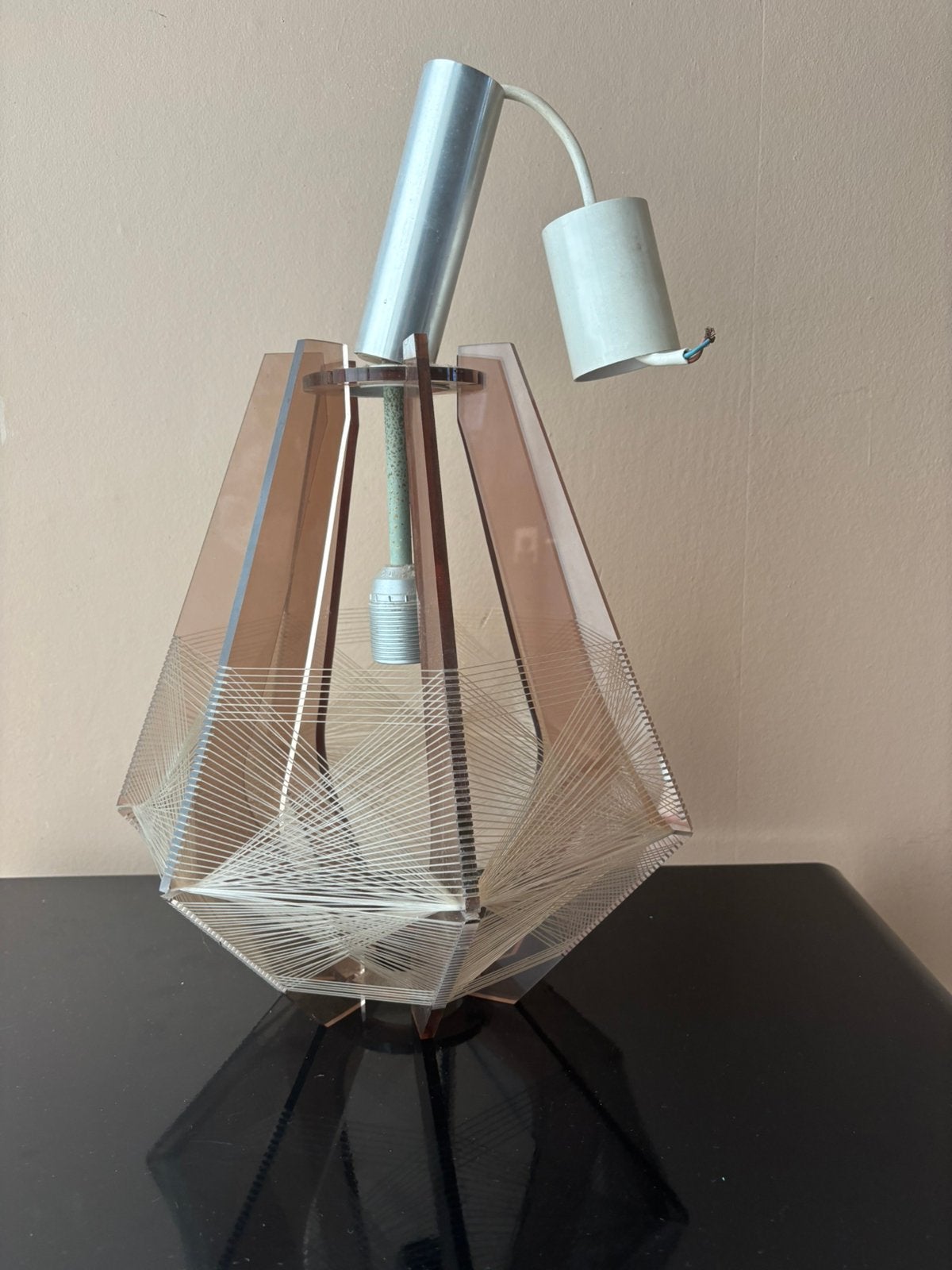 Vintage Paul Secon voor Sompex Hanglamp –Jaren '60 Space Age, Enlèvement ou Envoi, Utilisé