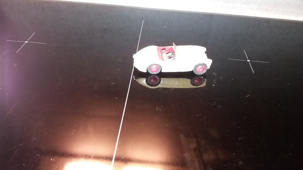dinky toys 103 austin-healey touring finish red, Ophalen, Dinky Toys