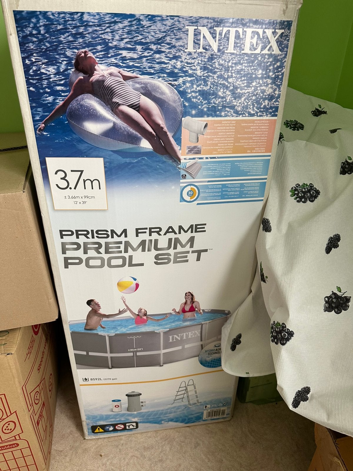Cadre prismatique Pool Intex, 200 à 400 cm, 300 cm ou plus, Rond, Comme neuf
